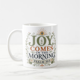 Mug Citation Religieuse : La Joie Vient le Matin