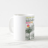 Mug Citation rétro d'inspiration pour prendre soin de (Devant gauche)