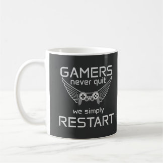 Mug Citation Rétro pour Gamers: Les Joueurs ne Quitten