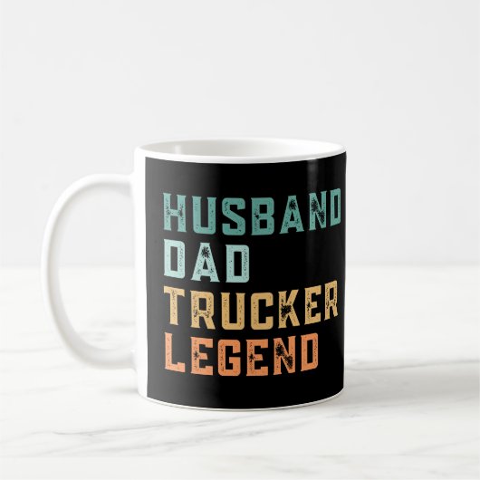 Mug Citation Retro Vintage Papa Trucker (Gauche)