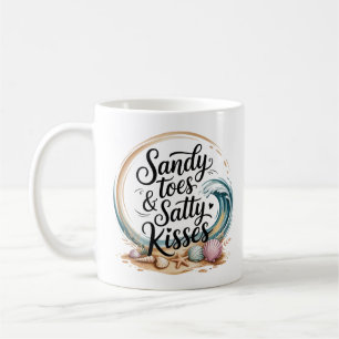 Mug Citation romantique Boho Beach Pastel Aquarelle