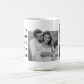 Mug Citation romantique du collage moderne (Centre)