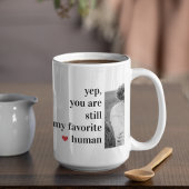 Mug Citation romantique du collage moderne