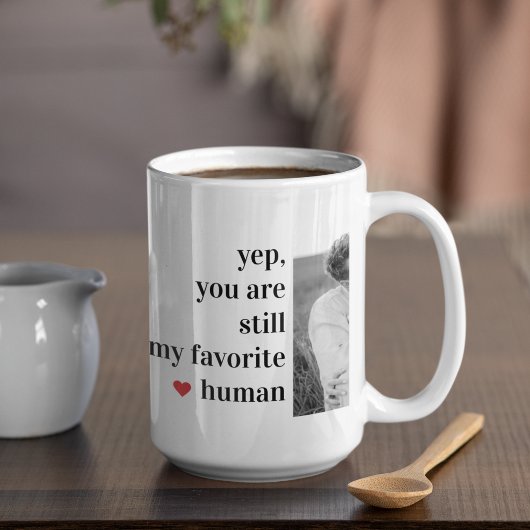 Mug Citation romantique du collage moderne