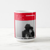 Mug Citation romantique et photo | Cadeau Valentines (Centre)