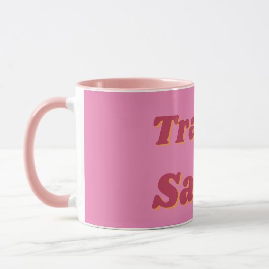 Mug Citation Rose Drôle, Vulgaire et Impertinente (Gauche)