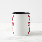 Mug Citation rose groovy "Aimez-vous d'abord" (Centre)