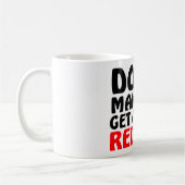 Mug Citation rouge drôle de stylo (Gauche)