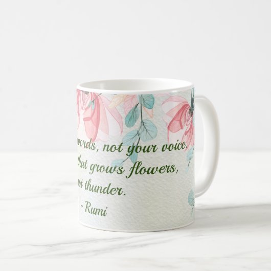 Mug Citation Rumi de la pluie (Devant droit)