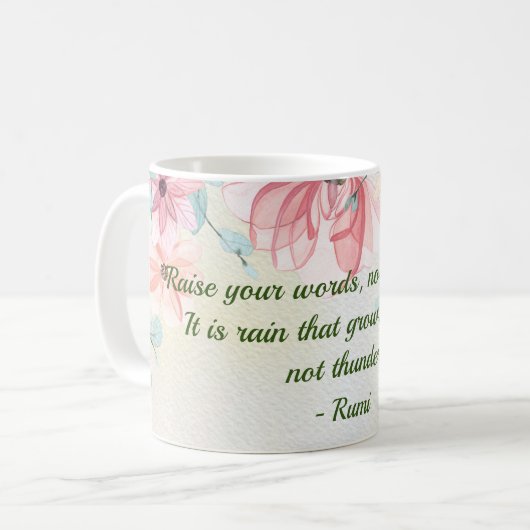 Mug Citation Rumi de la pluie (Devant gauche)