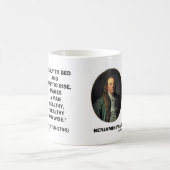 Mug Citation sage riche saine de Benjamin Franklin (Centre)