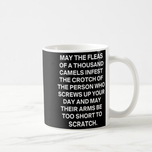 Mug Citation sarcastique drôle Que les puces d'un mill (Droite)