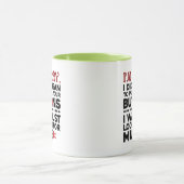 Mug Citation sarcastique n'a pas signifié de pousser v (Centre)