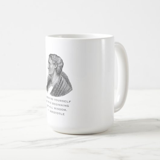 Mug Citation Se Connaissant Philosophe Aristote (Devant droit)