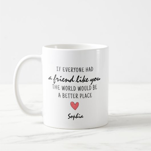 Mug Citation Si tout le monde avait un ami comme vous (Gauche)