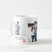 Mug Citation simple d'amour Valentines Jour 3 Collage (Devant gauche)