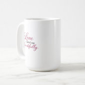 Mug Citation simple de romance sombre | Esthétique d'a (Devant gauche)