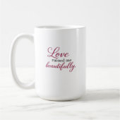 Mug Citation simple de romance sombre | Esthétique d'a (Gauche)
