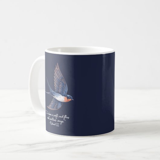Mug Citation simple et élégante bleu (Devant gauche)