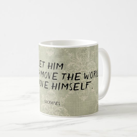 Mug Citation Socrates Première Déplacement (Devant droit)
