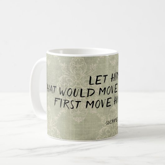 Mug Citation Socrates Première Déplacement (Devant gauche)