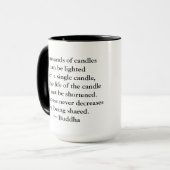 Mug Citation spirituelle d'éclaircissement de zen de (Devant gauche)