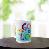 Mug Citation spirituelle Dieu est Amour Coloré Design