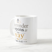 Mug Citation sur la reddition qui ouvre le chemin Accu (Devant gauche)