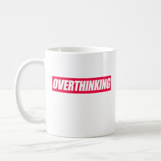Mug Citation sur la suranalyse (Gauche)