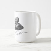 Mug Citation sur l'amour philosophe Socrates (Devant droit)
