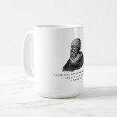 Mug Citation sur l'amour philosophe Socrates (Devant gauche)