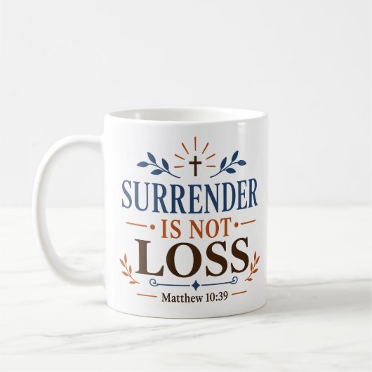 Mug Citation sur le fait que l'abandon n'est pas une p (Gauche)