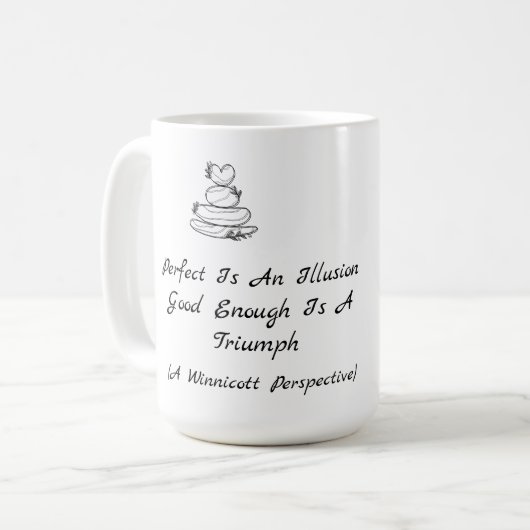 Mug Citation sur l'estime de soi de Winnicott (Devant gauche)