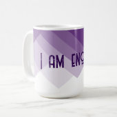 Mug Citation Sur Purple Abstrait (Devant gauche)