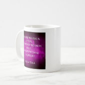 Mug Citation Tesla Sur Purple (Devant gauche)