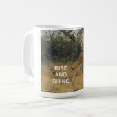Mug Citation Texte Monter & Briller + Peinture Tiger V (Devant gauche)