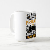 Mug Citation Trois Amis Véritables | Véritable Amitié (Devant gauche)
