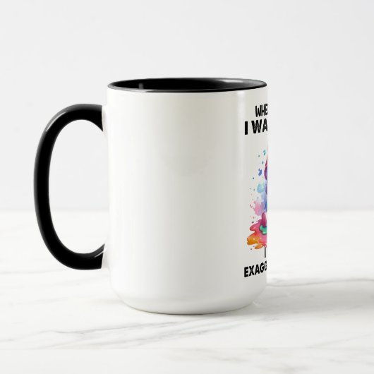 Mug Citation Unicorn drôle (Gauche)