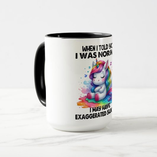 Mug Citation Unicorn drôle (Devant gauche)