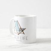 Mug Citation Vacances d'été nautique Chaise Vacances d (Devant gauche)