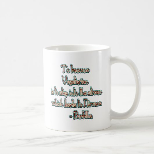 Mug Citation végétarienne de Bouddha (Droite)