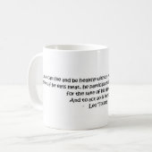Mug Citation végétarienne de Tolstoy (Devant gauche)
