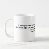 Mug Citation végétarienne de Tolstoy (Gauche)