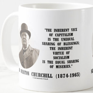 Mug Citation Vertue De Churchill, Vice-Président Du Ca