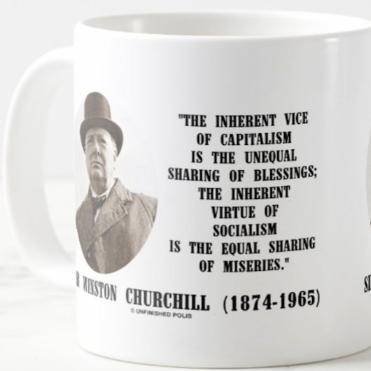 Mug Citation Vertue De Churchill, Vice-Président Du Ca