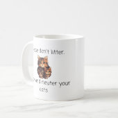 Mug Citation Vet : S'il vous plaît ne pas Litter, Spay (Devant gauche)