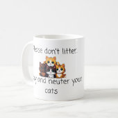 Mug Citation Vet : S'il vous plaît ne pas Litter, Spay (Devant gauche)