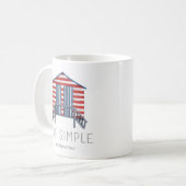 Mug Citation Vivre Simplement Cabane de plage nautique (Devant gauche)