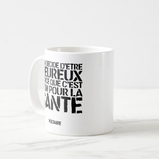 MUG : Citation — Voltaire (Devant gauche)