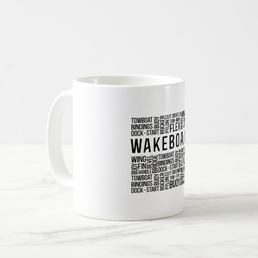 Mug Citation Wakeboard Wakeboard Wakeboard Wakeboard W (Devant gauche)